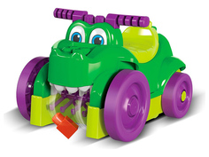Игрушка Mega Bloks First Builders GFG22 Машинка-крокодил для сбора деталей Mattel
