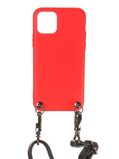 Чехол Ally для APPLE iPhone 11 Pro А1 Soft Touch с ремешком Red A1-01104
