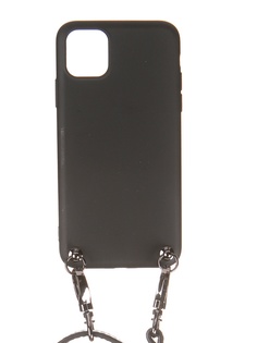 Чехол Ally для APPLE iPhone 11 Pro Max А1 Soft Touch с ремешком Black A1-01109