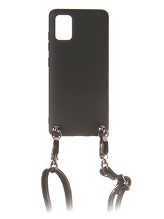 Чехол Ally для Samsung A515 Galaxy A51 А1 Soft Touch с ремешком Black A1-01111