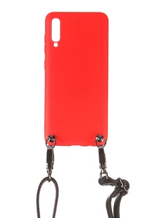 Чехол Ally для Samsung A705 Galaxy A70 А1 Soft Touch с ремешком Red A1-01112
