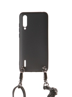 Чехол Ally для Xiaomi Mi 9 Lite А1 Soft Touch с ремешком Black A1-01125