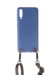 Чехол Ally для Samsung A705 Galaxy A70 А1 Soft Touch с ремешком Blue A1-01113