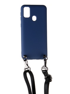 Чехол Ally для Samsung M215 Galaxy M21 А1 Soft Touch с ремешком Blue A1-01119