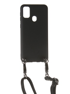 Чехол Ally для Samsung M215 Galaxy M21 А1 Soft Touch с ремешком Black A1-01120
