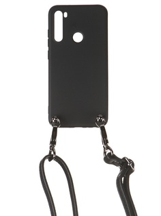 Чехол Ally для Xiaomi Redmi Note 8 А1 Soft Touch с ремешком Black A1-01134