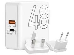 Зарядное устройство Lyambda 2xUSB 48W PD+QC3.0 LT48-WT