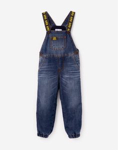 Утеплённый джинсовый комбинезон для мальчика Gloria Jeans
