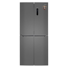 Холодильник WEISSGAUFF WCD 486 NFX, двухкамерный, нержавеющая сталь