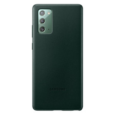 Чехол (клип-кейс) Samsung Leather Cover, для Samsung Galaxy Note 20, зеленый [ef-vn980lgegru]