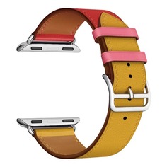 Ремешок Lyambda Maia для Apple Watch Series 3/4/5 желтый/красный (LWA-03-40-RY) Noname