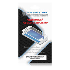 Защитное стекло для экрана DF zColor-12 для ZTE Blade 20 Smart 1 шт, черный [df zcolor-12 (black)]