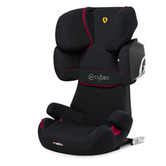 Автокресло детское CYBEX Solution X2-Fix, 2/3, от 3,5 до 12 лет, черный/красный
