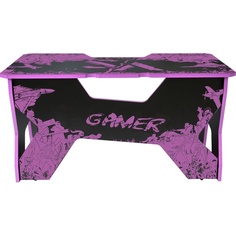 Компьютерный стол Generic Comfort Gamer2/VS/NP чёрно-фиолетовый