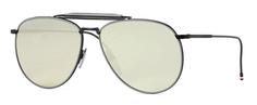 Солнцезащитные очки Thom Browne TB 015-LTD-BLK-GRY 62 Black Iron-Grey w/Dark Grey-Silver Mirror-AR