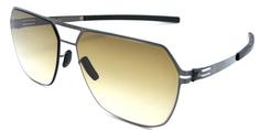 Солнцезащитные очки Ic Berlin IB Boris N GunMetal Black BrownSand Flex