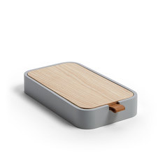 Контейнер для ванной комнаты mackie (la forma) серый 23x4x13 см.