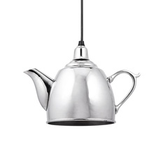 Светильник подвесной kettle (desondo) серебристый 26x19x12 см.