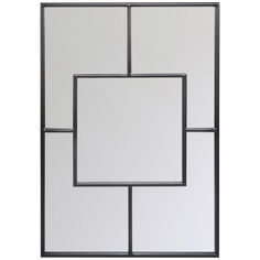 Настенное зеркало «сити» (object desire) черный 71x100x2 см.