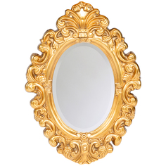 Настенное зеркало «леон» (object desire) золотой 52x74x4 см.