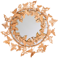 Настенное зеркало «гвендолин роуз» (object desire) золотой 68x70x4 см.