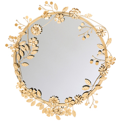 Настенное зеркало «гарленд голд» (object desire) золотой 74x69x3 см.