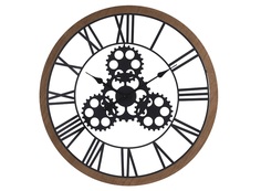 Часы настенные (garda decor) коричневый 70x70 см.