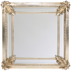 Настенное зеркало «бордо» (object desire) 90x90x6 см.