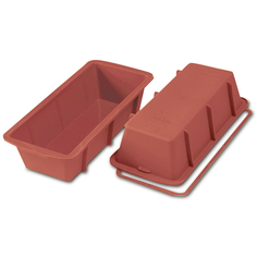 Форма для приготовления кексов plum cake (silikomart) красный 26x7x10 см.