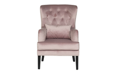 Кресло rimini велюровое пыльная роза (garda decor) розовый 74.0x104.0x84.0 см.
