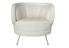 Кресло белое (garda decor) белый 79x75x77 см.