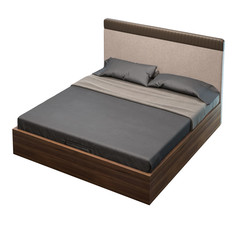 Кровать с подъемным механизмом menorca (mod interiors) коричневый 192x102x213 см.