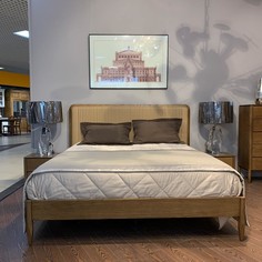 Кровать paterna (mod interiors) коричневый 186x115x213 см.