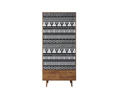 Шкаф двухстворчатый berber (etg-home) мультиколор 90x200x50 см.