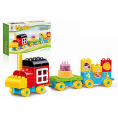 Конструктор Наша Игрушка "Паровозик", 51 деталь