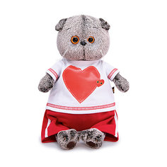 Одежда для мягкой игрушки Budi Basa Футболка с принтом Сердце и красные шорты, 25 см