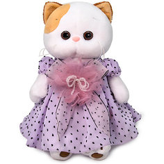 Мягкая игрушка Budi Basa Кошечка Ли-Ли в нежно-сиреневом платье, 24 см