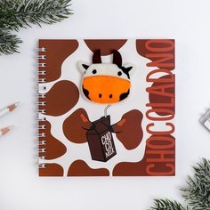 Блокнот с объёмным украшением chocoladno, 80 л Зимнее волшебство