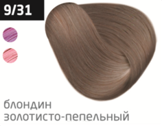 Domix, Безаммиачный стойкий краситель для волос с маслом виноградной косточки Silk Touch (42 оттенка) 9/31 блондин золотисто-пепельный Ollin Professional