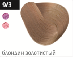 Domix, Безаммиачный стойкий краситель для волос с маслом виноградной косточки Silk Touch (42 оттенка) 9/3 блондин золотистый Ollin Professional