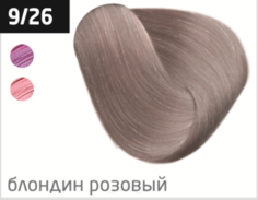 Domix, Безаммиачный стойкий краситель для волос с маслом виноградной косточки Silk Touch (42 оттенка) 9/26 блондин розовый Ollin Professional