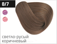 Domix, Безаммиачный стойкий краситель для волос с маслом виноградной косточки Silk Touch (42 оттенка) 8/7 светло-русый коричневый Ollin Professional