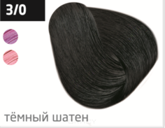 Domix, Безаммиачный стойкий краситель для волос с маслом виноградной косточки Silk Touch (42 оттенка) 3/0 темный шатен Ollin Professional