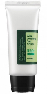 Domix, Солнцезащитный крем с соком алоэ вера для лица SPF50 PA+++ Aloe Soothing Sun Cream, 100 мл Cos Rx