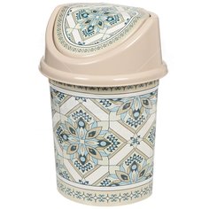 Мусорный контейнер, 8 л, с подвесной крышкой Виолет 0408/96 Мозаика латте Violet