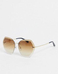 Солнцезащитные очки с коричневыми стеклами SVNX-Золотой
