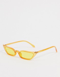 Солнцезащитные очки "кошачий глаз" с желтыми стеклами SVNX-Желтый