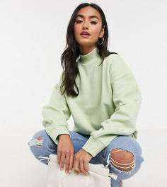 Зеленый свитшот в стиле oversized Stradivarius