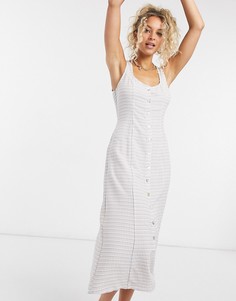 Платье в клетку на пуговицах Emory Park-Многоцветный