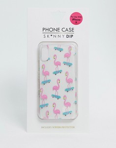 Чехол для iPhone X/XS с принтом Skinnydip skater girl-Многоцветный